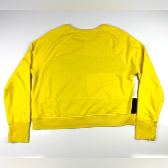 Women’s Cropped Yellow Tommy Hilfiger Sport Sweatshirt Size 2XL - Picture 2 of 4